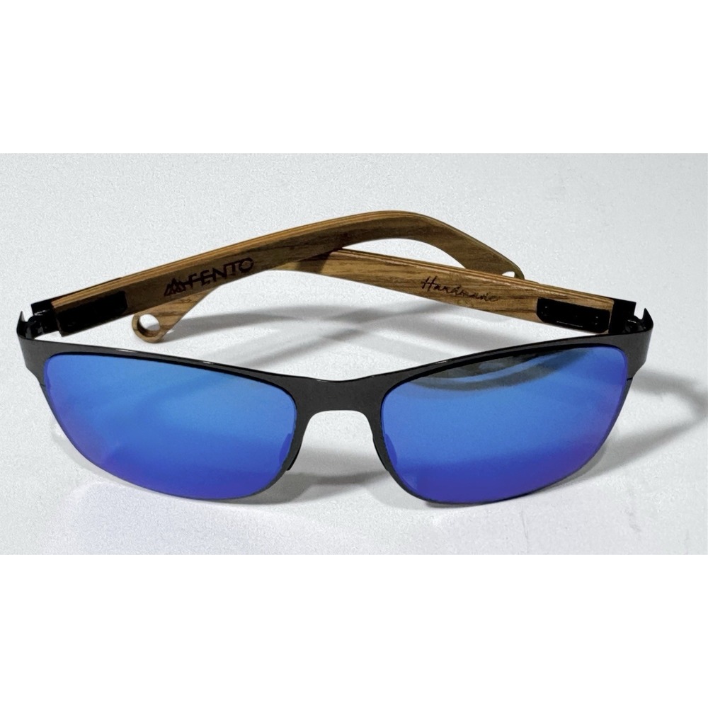 Fento Handmade Wooden Sunglasses Unisex Albura Design Wood Frame Polarized Case - Picture 11 of 11